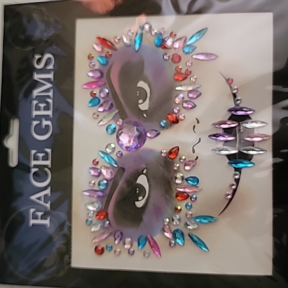 Face Gems 3D Crystal Colorful Acrylic Rhinestone Sticker Reuseable Decorations 7 - Picture 4 of 4